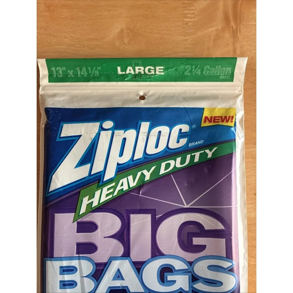 Ziploc Heavy Duty LARGE 8 Count Big Bags 13